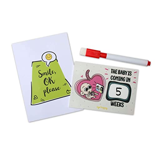 Oye Happy - Pregnancy Coundown Magnet - Gift for Mom to be/Expecting Mothers - Image 1