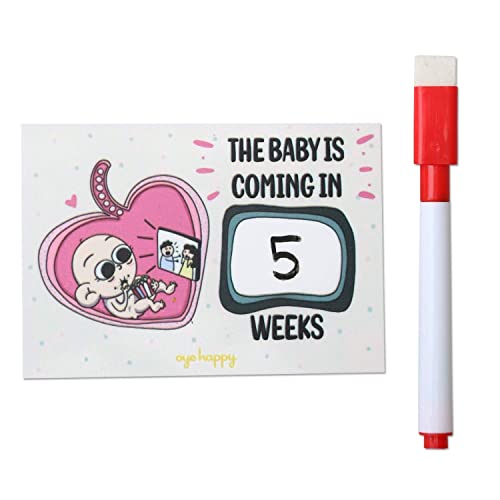 Oye Happy - Pregnancy Coundown Magnet - Gift for Mom to be/Expecting Mothers - Image 3