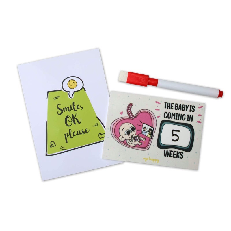 Oye Happy - Pregnancy Coundown Magnet - Gift for Mom to be/Expecting Mothers - Image 5