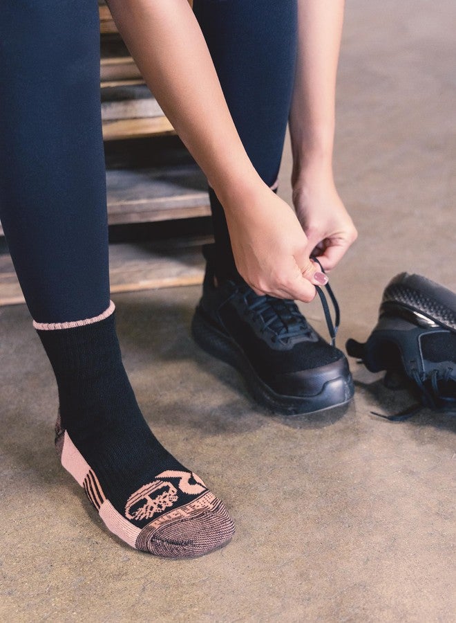 Timberland PRO Work Quarter Socks for Women, Sorbtek Moisture Control Performance Womens Socks, Arch Support, Cushioned Footbed (Size 7-12; Multiple Colors; 6 Pairs) - Image 3