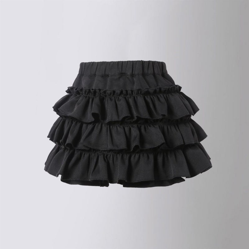 Summer Clothes For Girls, Cake Skirts, Internet Celebrities, Soft And Waxy Baby Sweet Half-Length Puffy Pants Skirts - Image 1