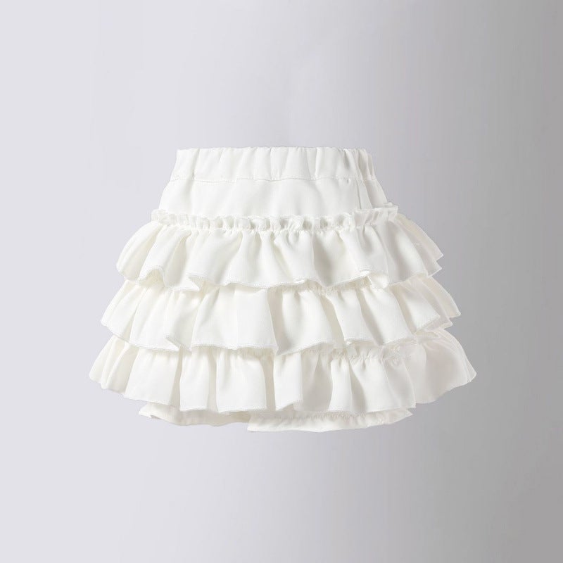 Summer Clothes For Girls, Cake Skirts, Internet Celebrities, Soft And Waxy Baby Sweet Half-Length Puffy Pants Skirts - Image 3