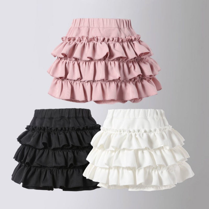 Summer Clothes For Girls, Cake Skirts, Internet Celebrities, Soft And Waxy Baby Sweet Half-Length Puffy Pants Skirts - Image 2