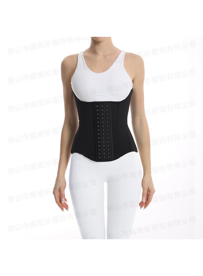 Gather Breathable Ice Silk Thin Latex Waist Shaping Belly Belt Plastic Waist Shaping Clothes Belt Women's Belly Artifact