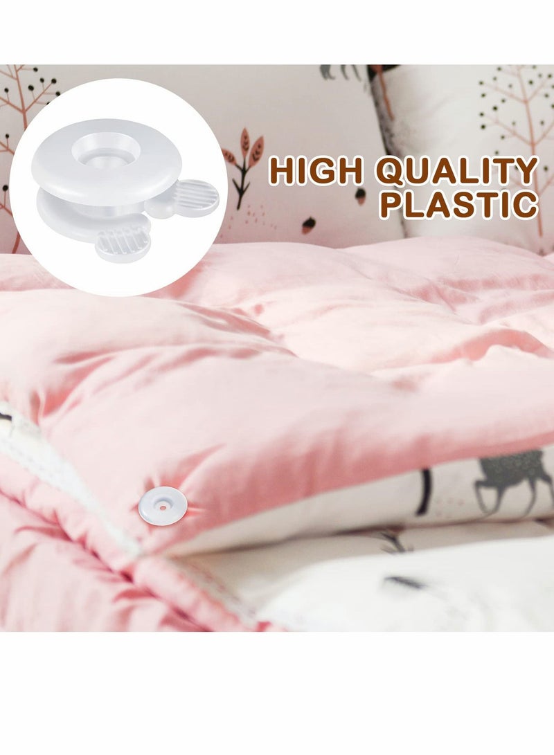 Y&D Duvet Comforter Clips, Plastic Quilt Clip Prevent Displacement, Cover Corner Fastener for Sheet Blankets (12 Pcs) - Image 2