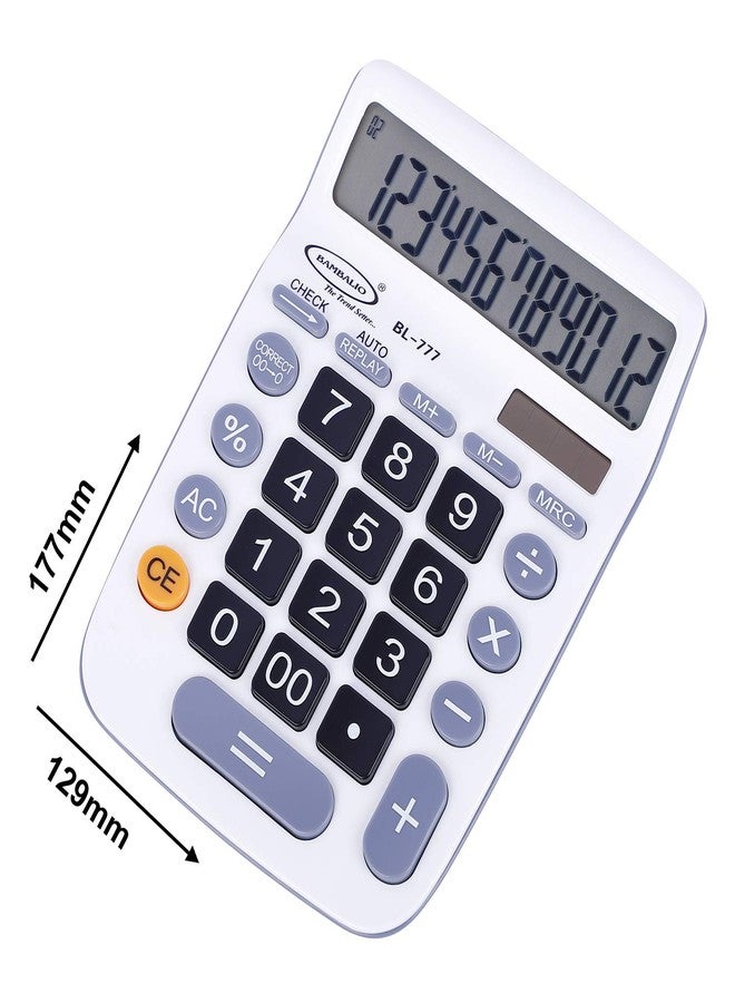 Bambalio 12 Digits BL-777 Electronic Calculator (White) 3 Years Warranty. - Image 2