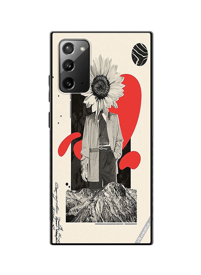 VR CREATIVE Protective Case Cover For Samsung Galaxy Note20 5G Flower Face Of A Man Design Multicolour - Image 1