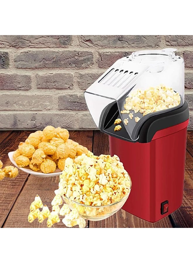 Electric oil-free popcorn maker – healthy and fast, prepares popcorn in minutes effortlessly – ideal for children and family gatherings.