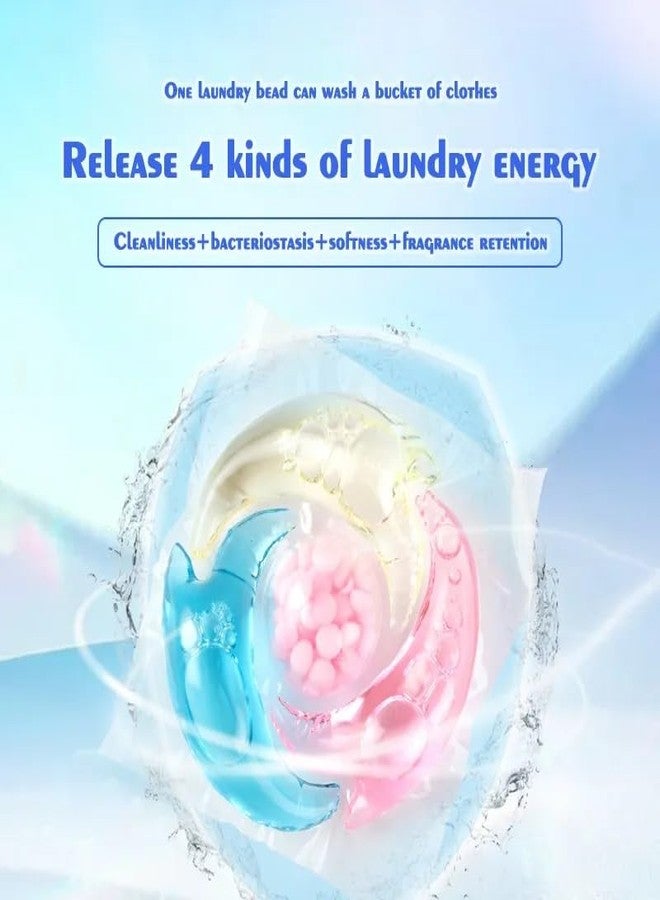 KICKZU 4 in 1 Plant and Mineral Based Superior Cleaning Power Stain Remover Laundry Liquid Detergent Capsule Tablet Ideal for Cleaning Clothes - Multicolor (Set of 50) - Image 5