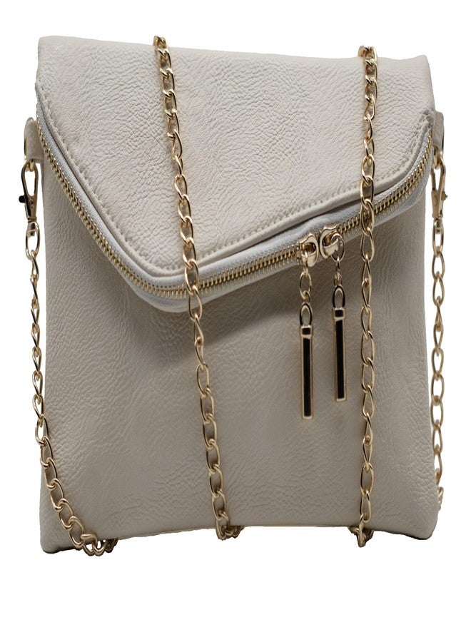 Amaze Clutch Purse for Women - PU Leather Cross Body Bag Women - Cute and Fashionable Envelope Clutch (Beige) - Image 1