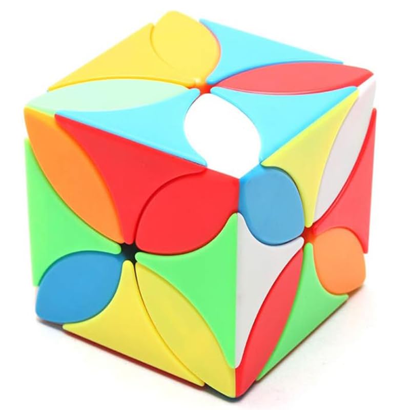 HAWKISTER Kid 4-Leaf 3X3 Clover Speed Cube, Stickerless Brain Teasers Magic Cube Puzzle Toys - Image 4