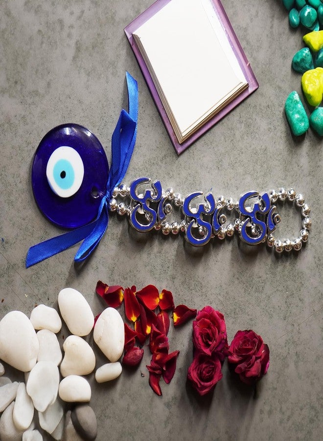 Dalvkot Om Evil Eye Nazar Suraksha Wall and Car Hanging for Good Luck Prosperity & Success - Image 1