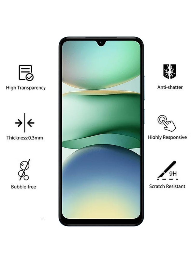 Waldic Xiaomi Redmi A5 Screen Protector | Tempered Glass Compatible with Xiaomi Redmi A5 | Screen Protector Full HD Quality Tempered Glass Anti-Scratch Edge to Edge Coverage with Easy Installation Kit - Black  - Image 3