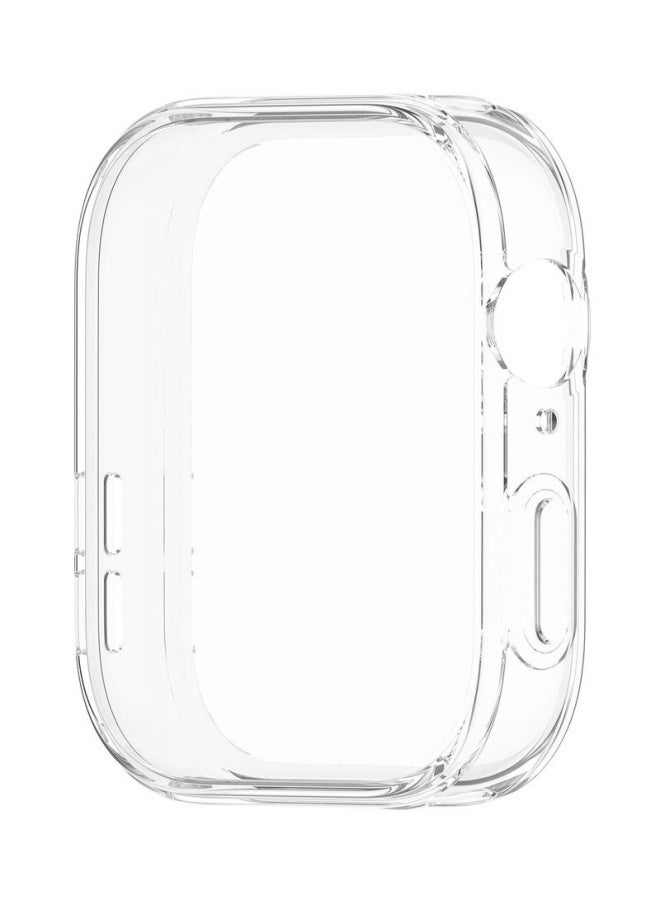 3 قطع غطاء حماية لساعة هواوي فيت 4، مصنوع من مادة TPU الناعمة، يغطي الشاشة بالكامل، مقاوم للخدوش والفقاعات والتآكل، مناسب للاستخدام اليومي والرياضة والعمل والأنشطة الخارجية، متوفر باللون الأسود والشفاف والأزرق. - Image 4