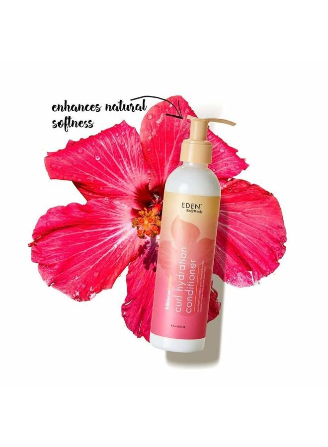 eden bodyworks Hibiscus Honey Curl Hydration Conditioner | 8 oz | Moisturize, Detangle & Protect Hair - Image 2