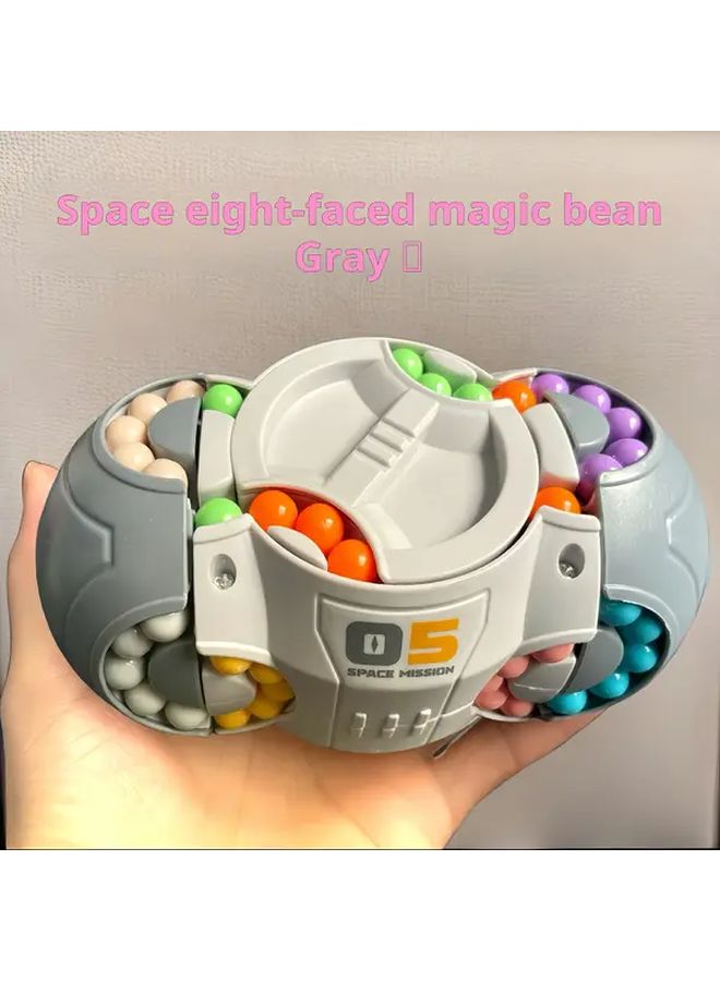 حبوب سحرية رمادية ثلاثية الأبعاد متعددة السطوح، لعبة ألغاز للأصابع لتخفيف التوتر وتدريب التركيز - Image 5