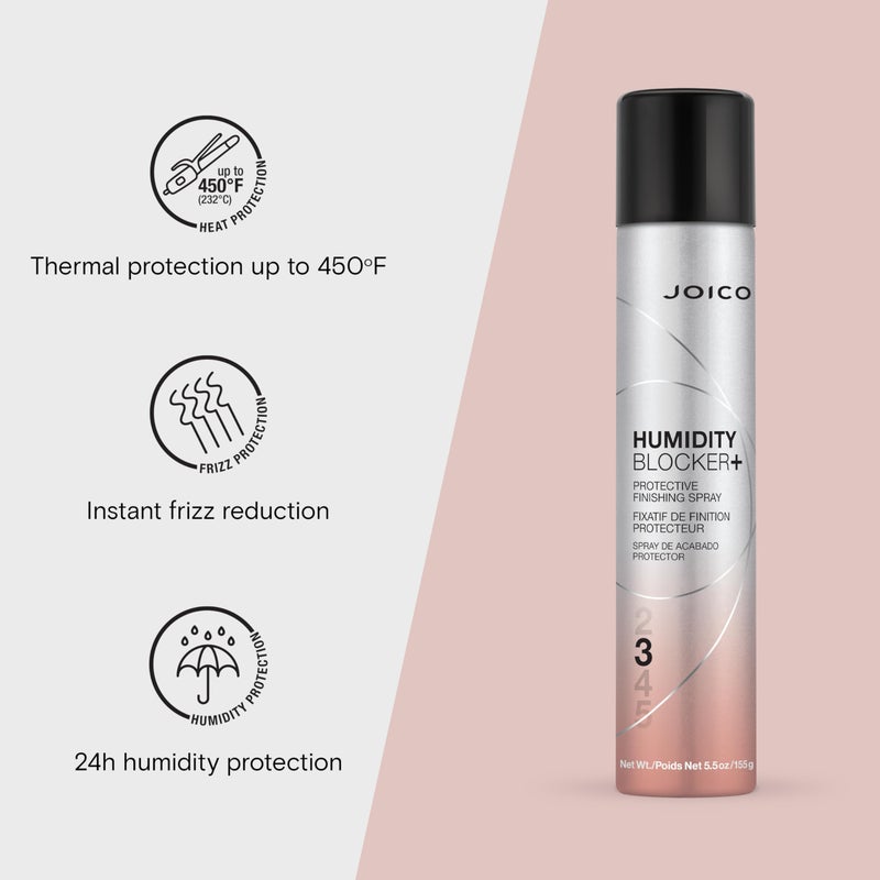 JOICO بخاخ جويكو لحماية الشعر من الرطوبة + بخاخ إنهاء واقي | لجميع أنواع الشعر | يحمي من الحرارة والرطوبة والتلوث | يعزز اللمعان | يقضي على الكهرباء الساكنة | يقلل التجاعيد | خالي من البارابين والكبريتات | 180 مل - Image 3