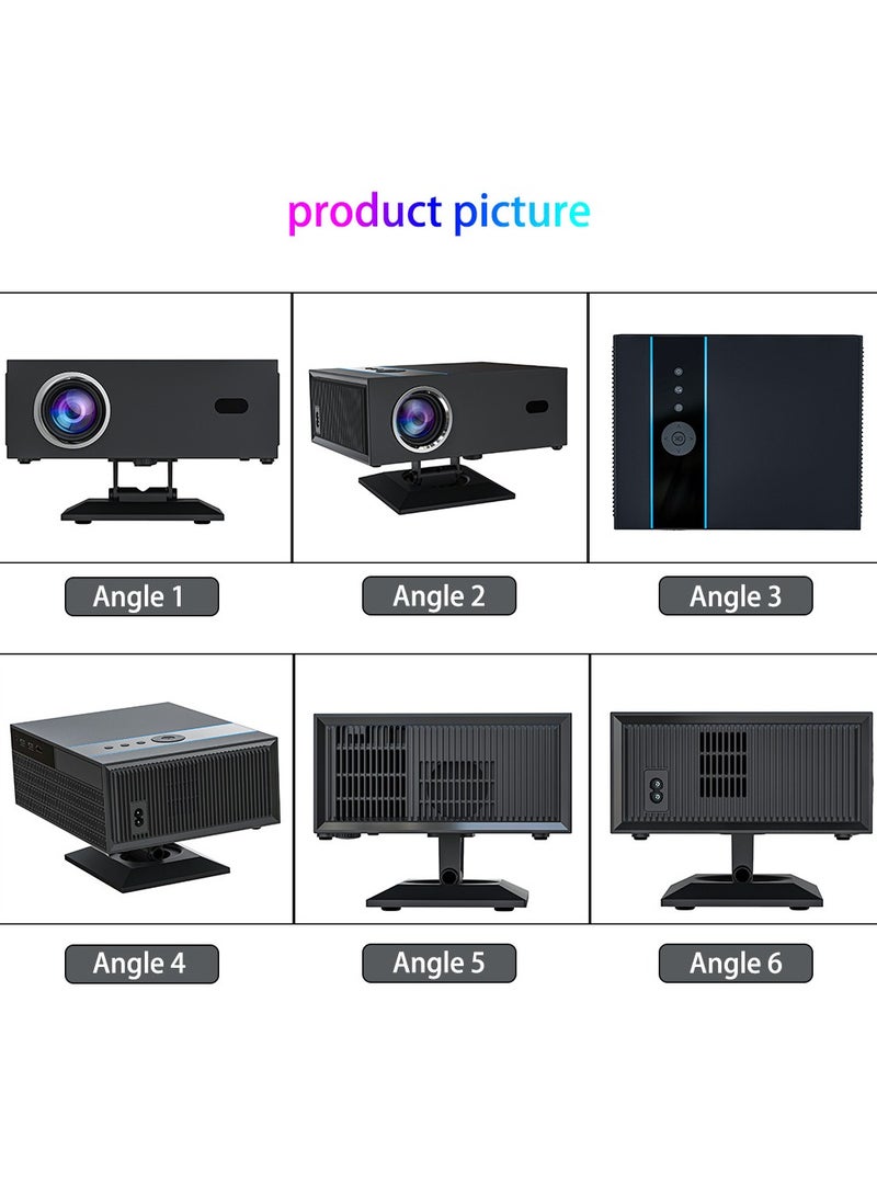 general Classic Projector X6 H716 Full HD 4K 1080P Multifunctional Auto Focus Auto Keystone Correction / Intelligent Obstacle Avoidance / Screen Automatic Alignment / 360°Rotation / Screen Mirroring / Two-Way Bluetooth / Unique Speaker Cavities / Multiple Compatible Interfaces Headset TV Box PC iPad Phone PS4 PS5 USB - Image 2