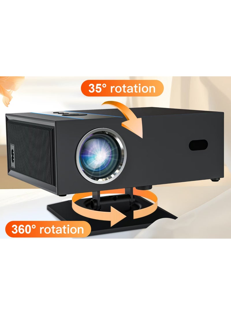 general Classic Projector X6 H716 Full HD 4K 1080P Multifunctional Auto Focus Auto Keystone Correction / Intelligent Obstacle Avoidance / Screen Automatic Alignment / 360°Rotation / Screen Mirroring / Two-Way Bluetooth / Unique Speaker Cavities / Multiple Compatible Interfaces Headset TV Box PC iPad Phone PS4 PS5 USB - Image 4