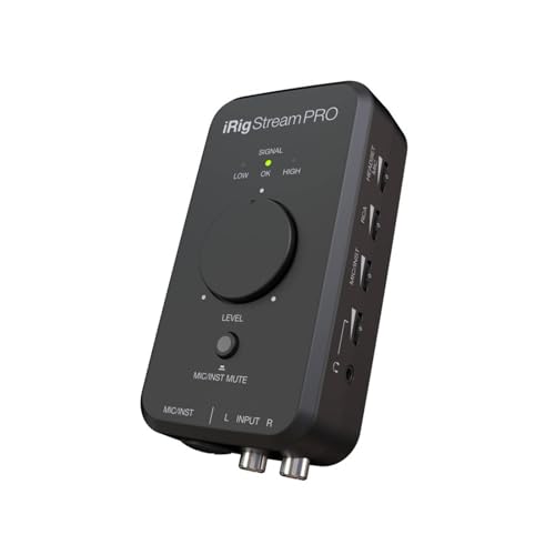IK Multimedia iRig Stream Pro Streaming audio interface with in-line multi-input mixer, professional quality streaming, right in the palm of your hand. - Image 1