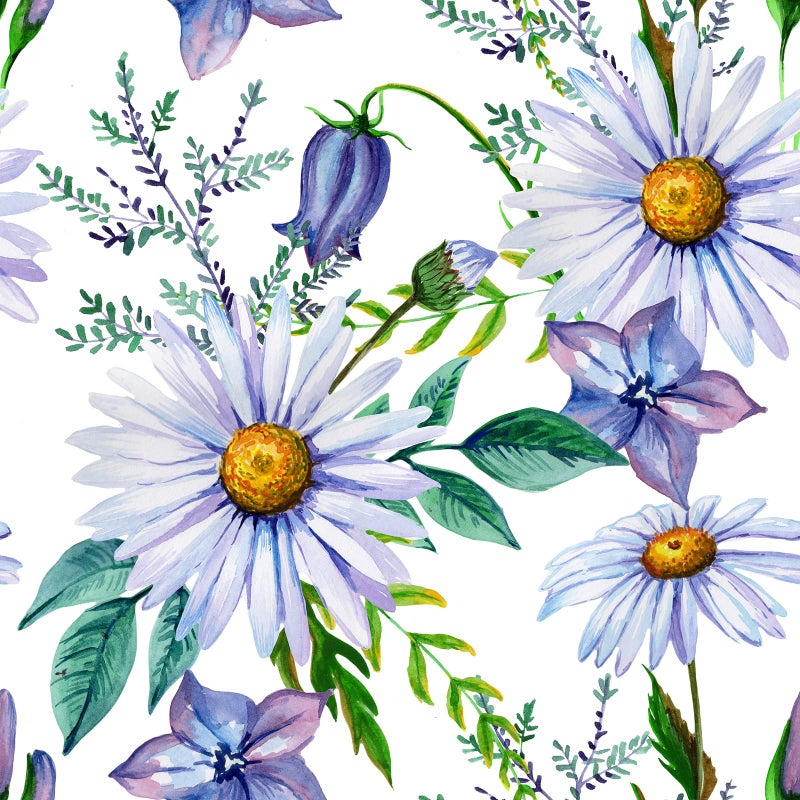 VaryStyle 177x118 Daisy Wallpaper Purple Floral Peel and Stick Wallpaper Watercolor Large Floral Wallpaper for Bedroom Farmhouse Removable Self Adhesive Purple Contact Paper for Cabinets Nursery