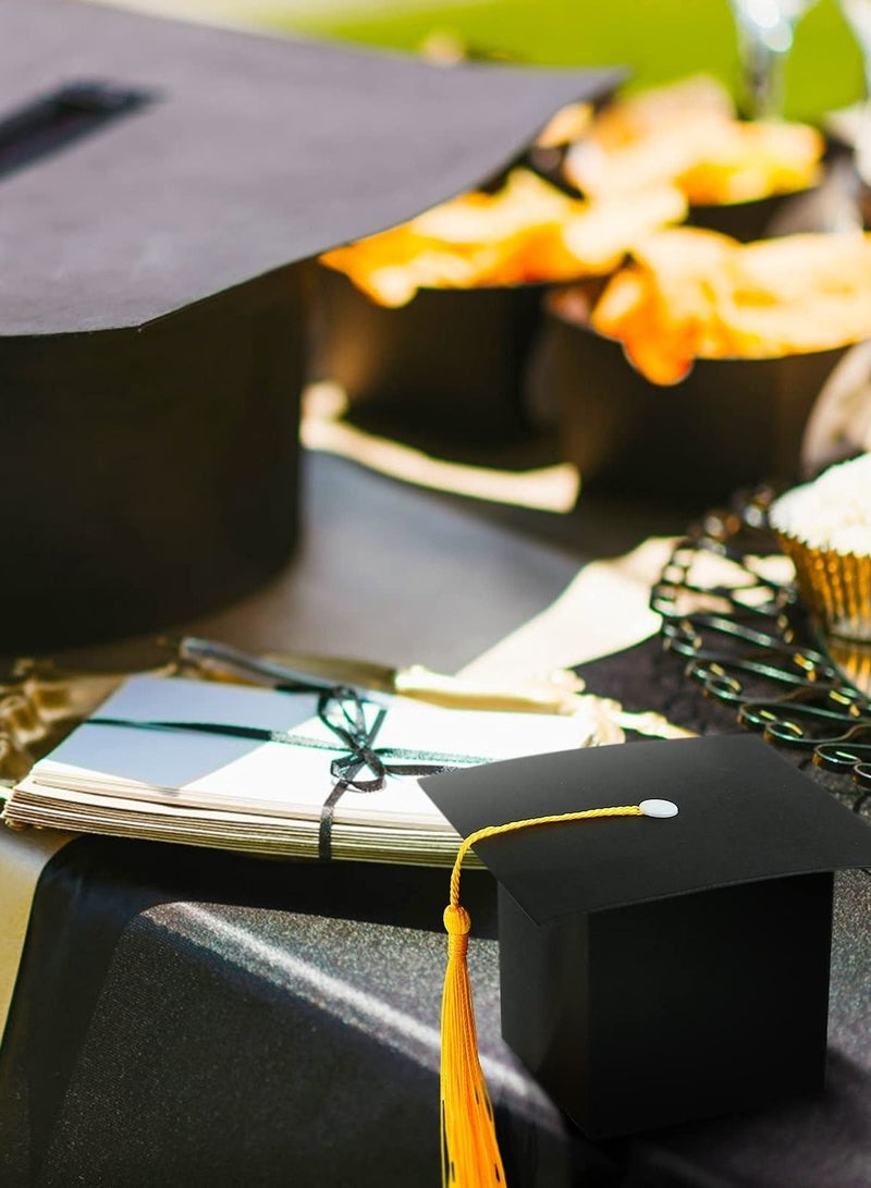 24 Pack Graduation Hat Candy Box Graduation Gift Box with Fringe for Graduation Party Supplies Decorative Candy Chocolate Souvenirs - Image 5