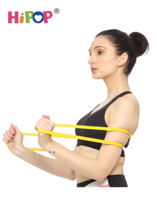 5-15 Lbs Resistance Band,Pull Up Assistance Band for Legs,Working Out,Muscle Training,Yoga,Shape Body,Men Women (Yellow) - view 3