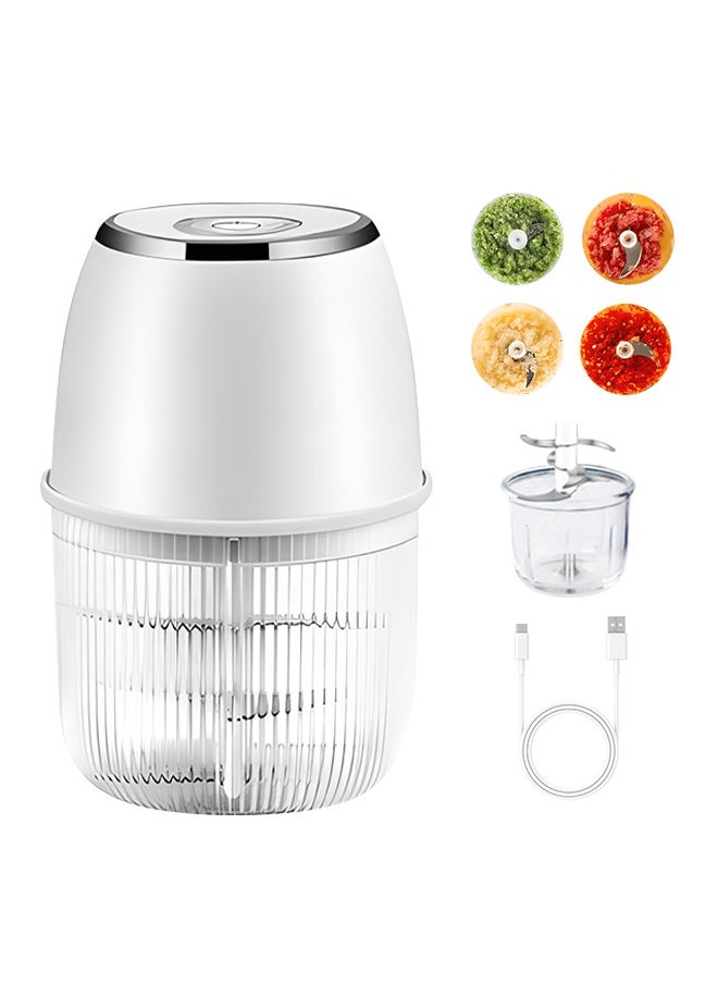 Generic - Electric Food Chopper, 350ml Vegetable Chopper with 6 Stainless Steel Blades, Supports Efficient Chopping of a Variety of Ingredients - Image 1