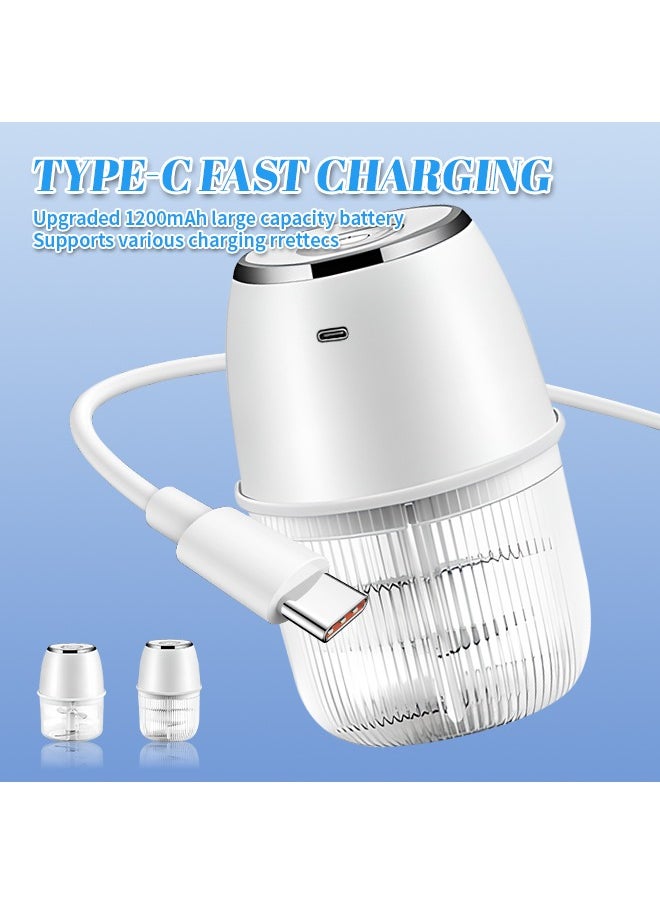 Generic - Electric Food Chopper, 350ml Vegetable Chopper with 6 Stainless Steel Blades, Supports Efficient Chopping of a Variety of Ingredients - Image 1