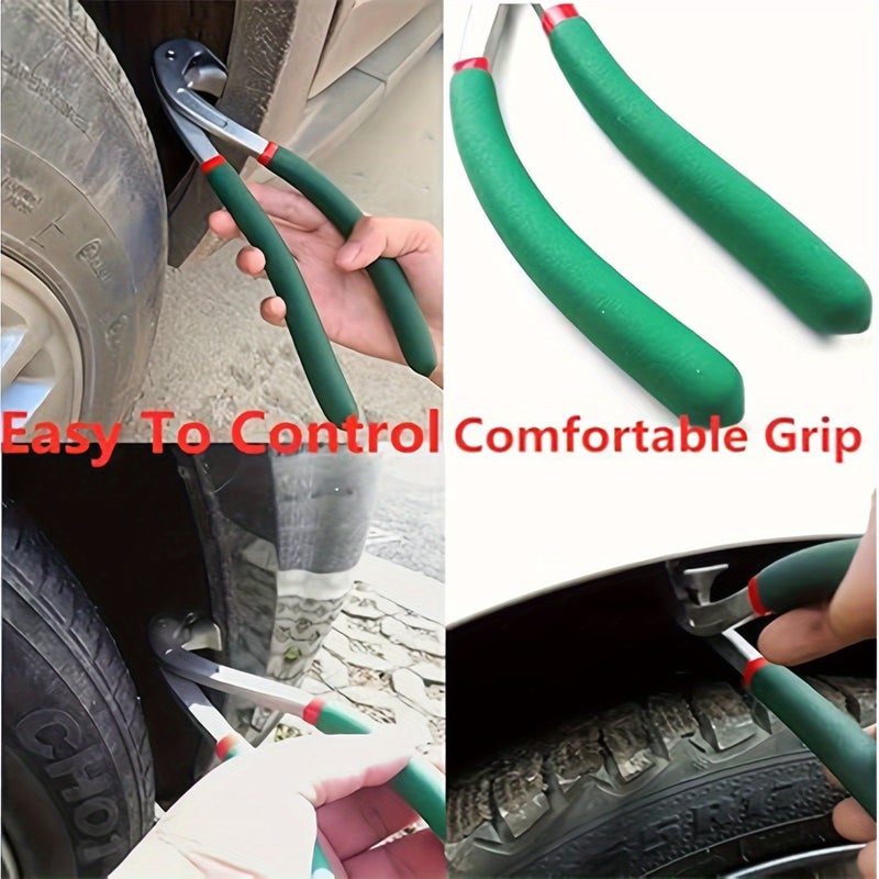 Stainless Steel Car Dent Repair Hawkbill Pliers With Ratchet Clamp Grip - Image 1