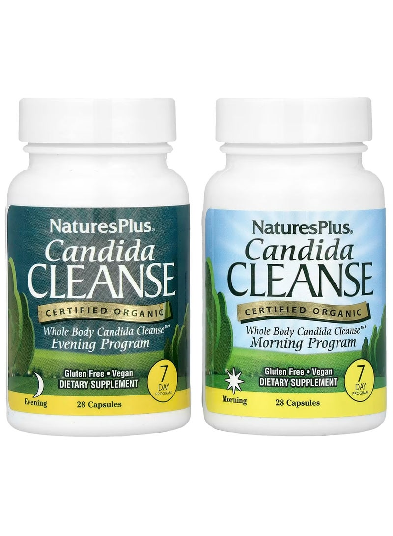 ناتشرز بلس NaturesPlus، منظف المبيضات، برنامج لمدة 7 أيام، زجاجتان، 28 كبسولة لكل زجاجة - Image 2