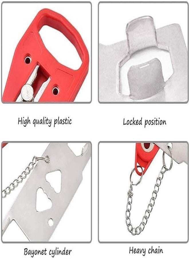 Portible Portable Hotel Door Lock for Travelers Universal L-Shaped Door Safety Latch | Travel Security Lock for Hotel, Apartment, Home & Office - Image 5
