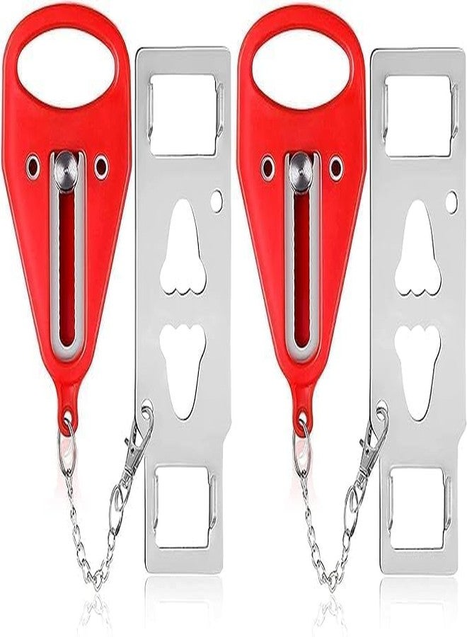 Portible Portable Hotel Door Lock for Travelers Universal L-Shaped Door Safety Latch | Travel Security Lock for Hotel, Apartment, Home & Office - Image 1