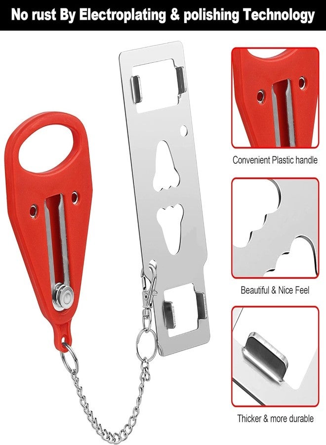 Portible Portable Hotel Door Lock for Travelers Universal L-Shaped Door Safety Latch | Travel Security Lock for Hotel, Apartment, Home & Office - Image 2