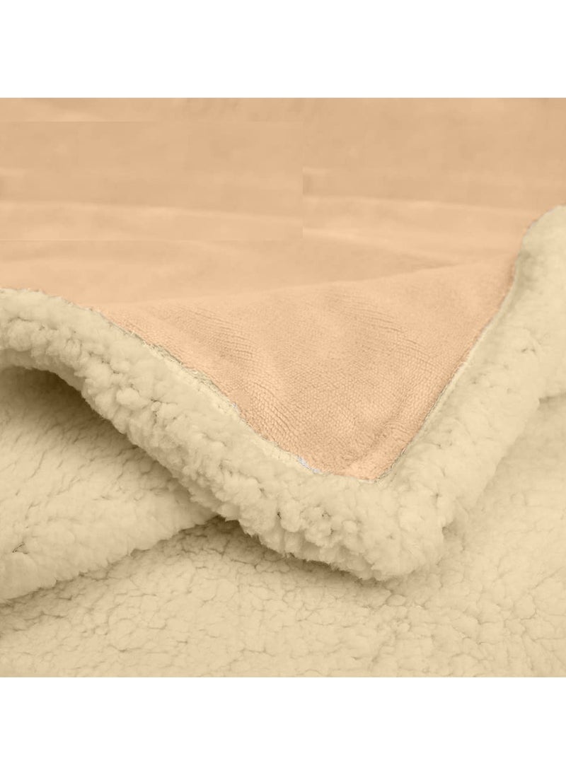 Generic Sherpa Bed Blanket King Size, Double Plush Reversible Fleece, Machine Washable, Warm and Cozy for Bed & Sofa (240x220 cm)  - Image 3