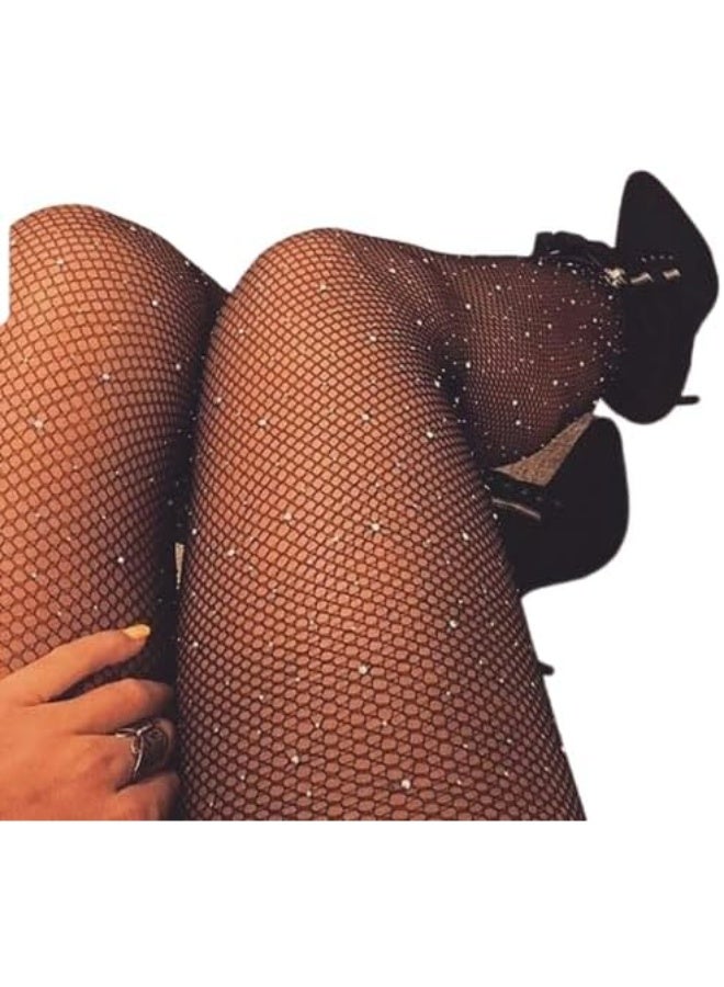 Women's Shiny Beaded Crystal Tights