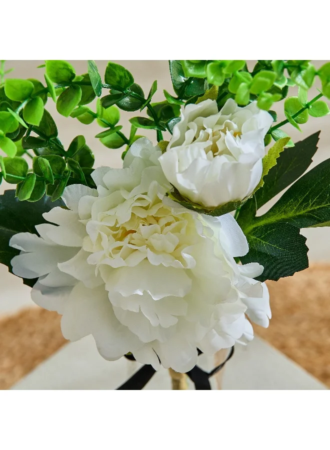 Home Box Areos Flower Arrangement in Glass Vase - 36 cm