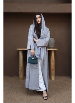 Jimmy Le Bond Luxury Full-Length Abaya with Matching Scarf – Gray  - Image 1