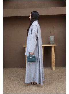Jimmy Le Bond Luxury Full-Length Abaya with Matching Scarf – Gray  - Image 5