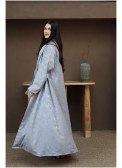 Jimmy Le Bond Luxury Full-Length Abaya with Matching Scarf – Gray  - Image 4
