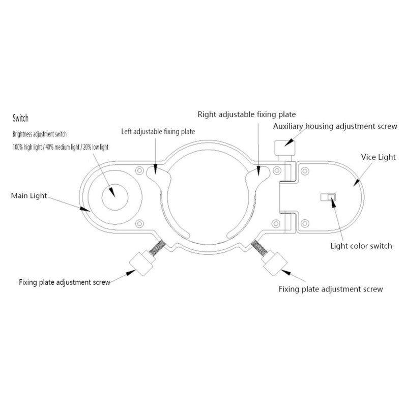 Spray Gun Fill Light Universal Adjustable Brightness Spray Paint Gun Lighting System for Automobile - Image 3