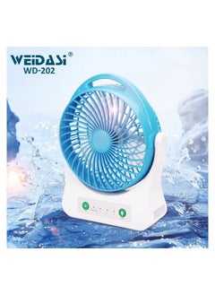 WEIDASI WD 202 Rechargeable Emergency Fan with LED Light  - Image 1