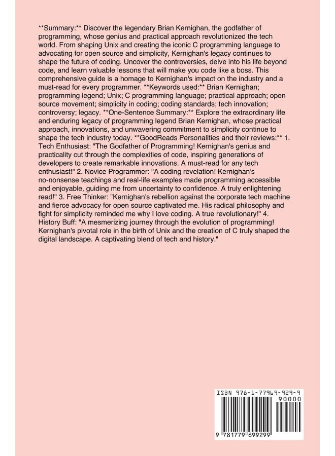 Brian Kernighan: The Unix Legend - Unfiltered and Unauthorized  - Image 2
