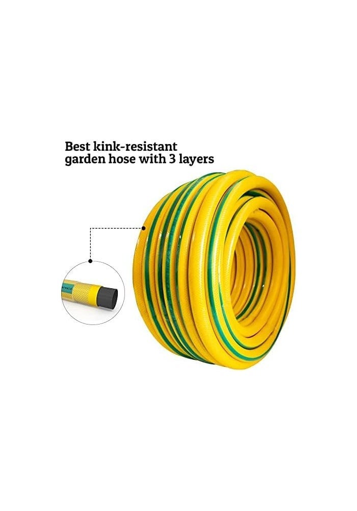 AQ AQSON خرطوم مياه حديقة AQSON المعزز 3/4 بوصة × 25 قدم - Image 2