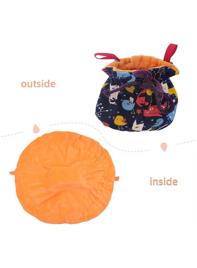 HY Sugar Glider Hanging Bed House, Sugar Glider Hamster Sleeping Pouch with Drawstring Design, Small Animals Hammock Cage Accessories, Cage Warm Sleep Bag for Squirrel Birds Parrot - Image 5