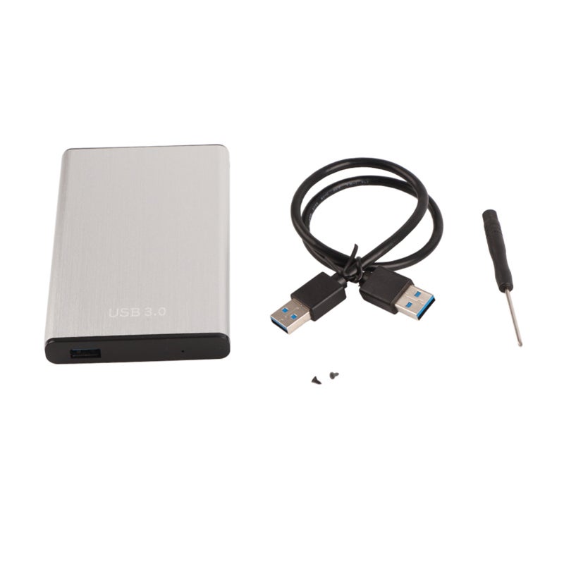 Usb 3.0 Hdd Enclosure: 2.5 Inch Silver Tool-Free Slide-Up Design - 6Gbps High-Speed Hot-Swapping Ssd Enclosure for Laptop Storage Upgrade & Diy External Drive - Image 1
