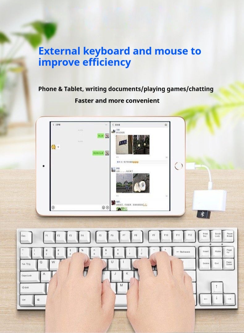 Beauenty SD Card Reader for iPhone, Lightning to SD Card Reader, 3-in-1 SD Card Reader for SD Card/Micro SD Digital Camera Adapter Compatible with iPhone, Plug and Play SD Card Reader - Image 3