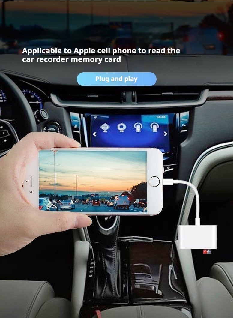 Beauenty SD Card Reader for iPhone, Lightning to SD Card Reader, 3-in-1 SD Card Reader for SD Card/Micro SD Digital Camera Adapter Compatible with iPhone, Plug and Play SD Card Reader - Image 4