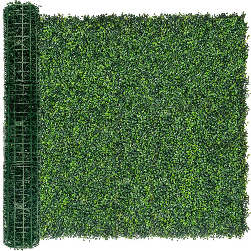 DOPGIB Artificial Ivy Privacy Fence Screen:48"x 128" (43 SQFT) 4-Layer Leaf UV-Anti Faux Greenery Boxwood Backdrop Ivy Vine Leaf Fence Panels for Outdoor, Indoor, Garden,Backyard and Decor - Image 1