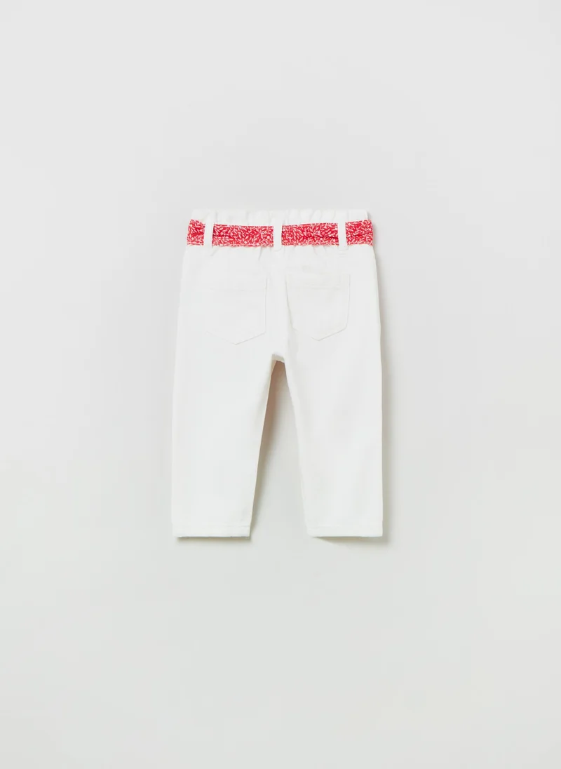 Ovs OVS Baggy-Fit Cotton Jeans With Belt